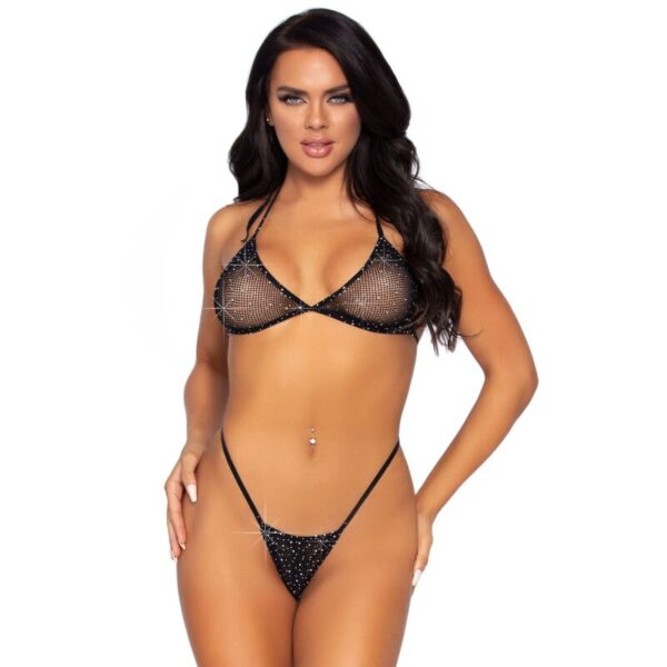 Mercadox LEG AVENUE - BIQUÍNI FISHNET E G-STRING TAMANHO ÚNICO