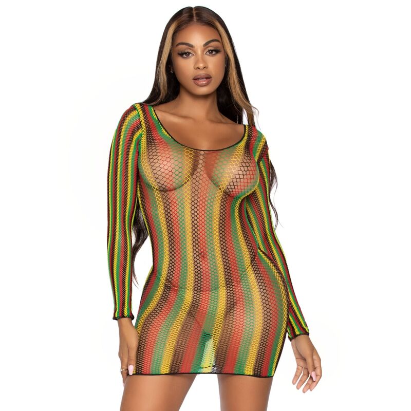 Mercadox LEG AVENUE - RASTA MINI VESTIDO TAMANHO ÚNICO