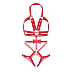 LEG AVENUE KINK ARNÊS DE O-RING TAMANHOS TAMANHO S – VERMELHO