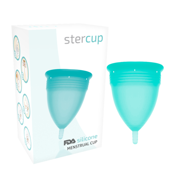 Mercadox STERCUP MENSTRUAL CUP TAMANHO S AQUAMARINA COR FDA SILICONE