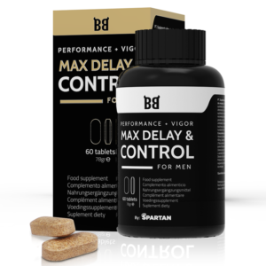 BLACKBULL BY SPARTAN – MAX DELAY  CONTROL PERFORMANCE + VIGOR FOR MEN 60 COMPRIMIDOS