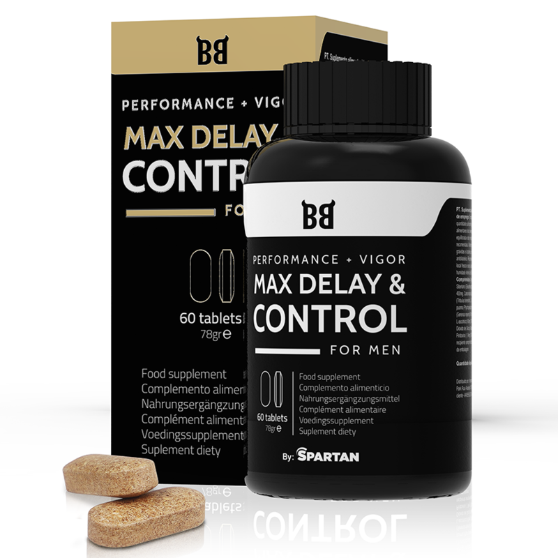 Mercadox BLACKBULL BY SPARTAN - MAX DELAY & CONTROL MÁXIMO DESEMPENHO PARA HOMENS 60 C PSULAS