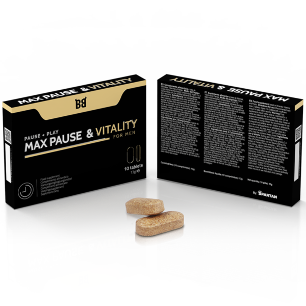 BLACKBULL BY SPARTAN - MAX PAUSE  VITALITY PAUSE + PLAY PARA HOMENS 10 COMPRIMIDOS - Image 2