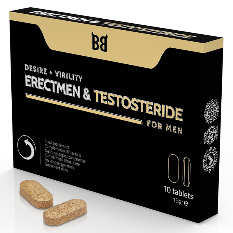 Mercadox BLACKBULL BY SPARTAN - ERECTMEN & PODER DE TESTOSTERIDA E TESTOSTERONA PARA HOMENS 10 C PSULAS