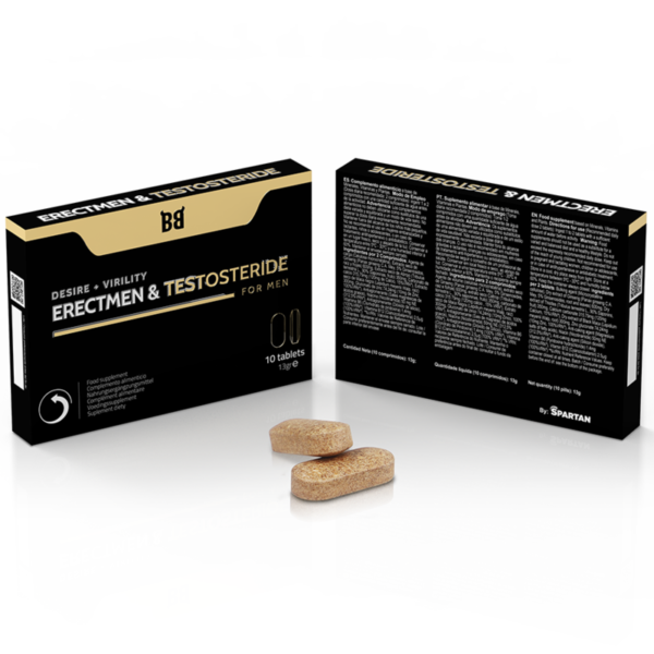 BLACKBULL BY SPARTAN - ERECTMEN  TESTOSTERIDE DESIRE + VIRILIDADE PARA HOMENS 10 COMPRIMIDOS - Image 2