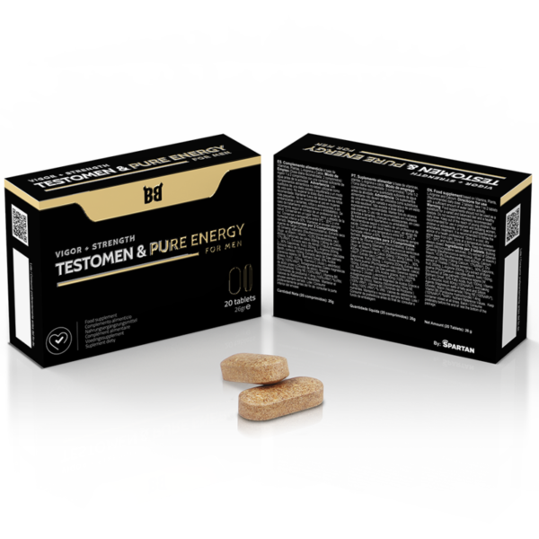 BLACKBULL BY SPARTAN - TESTOMEN  PURE ENERGY VIGOR + FORÇA PARA HOMENS 20 COMPRIMIDOS - Image 2