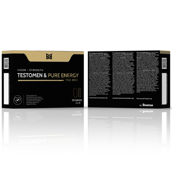 BLACKBULL BY SPARTAN - TESTOMEN  PURE ENERGY VIGOR + FORÇA PARA HOMENS 20 COMPRIMIDOS - Image 3