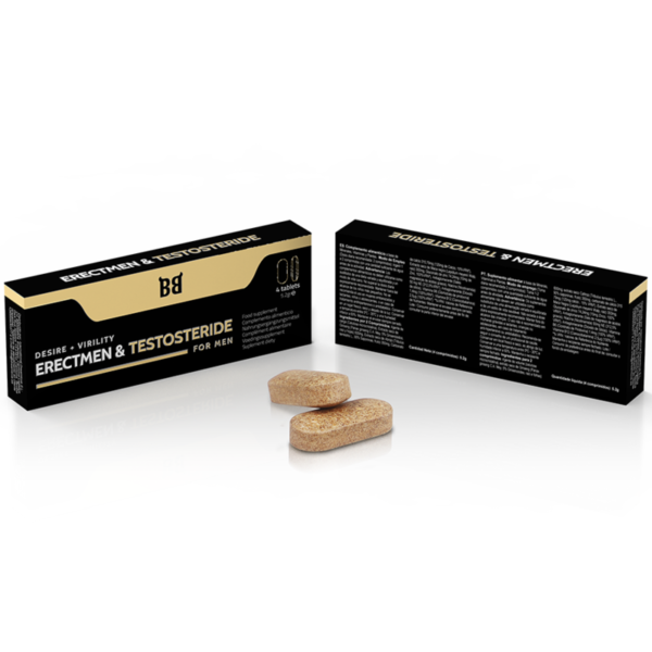 BLACKBULL BY SPARTAN - ERECTMEN  TESTOSTERIDE DESIRE + VIRILIDADE PARA HOMENS 4 COMPRIMIDOS - Image 2