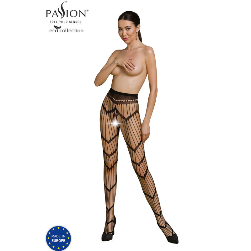 Mercadox PASSION - COLEO ECO BODYSTOCKING ECO S006 PRETO