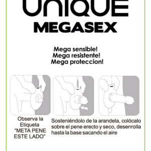 UNIQ – MEGASEX LATEX FREE SENSITIVE CONDOMS 3 UNITS