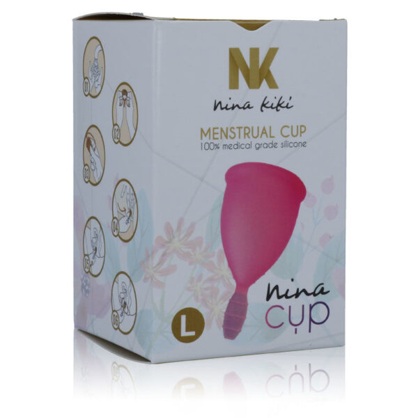 Mercadox NINA CUP MENSTRUAL CUP TAMANHO L ROSA