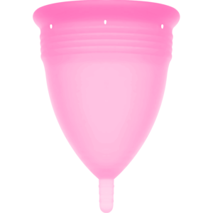 COPA MENSTRUAL STERCUP TAMANHO L ROSA COR SILICONE FDA