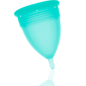 STERCUP MENSTRUAL CUP TAMANHO S AQUAMARINA COR FDA SILICONE