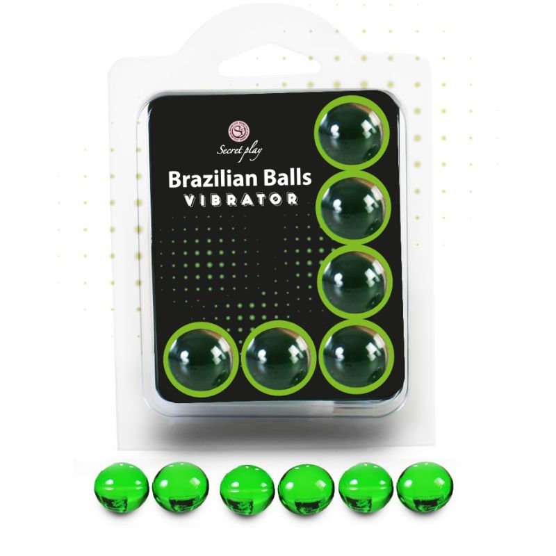 Mercadox SECRETPLAY - CONJUNTO 6 BOLAS BRASILEIRAS VIBRADOR