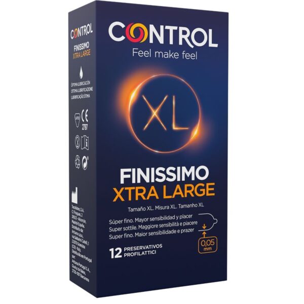 Mercadox CONTROL FINISSIMO XL CONDOMS 12 UNITS