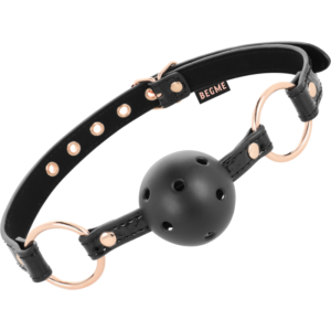 BEGME – BLACK EDITION BOLA GAG VEGAN COURO