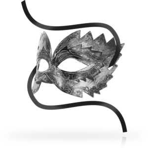 OHMAMA – MÁSCARAS ANTIZAZ ESTILO VENEZIANO PRATA