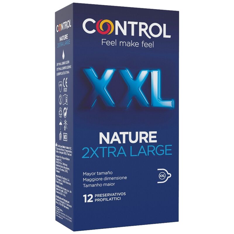 Mercadox CONTROL - NATURE PRESERVATIVOS 2XTRA GRANDES XXL - 12 UNIDADES