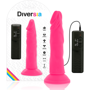 DIVERSIA FLEXÍVEL VIBRATÓRIO 23 CM – ROSA