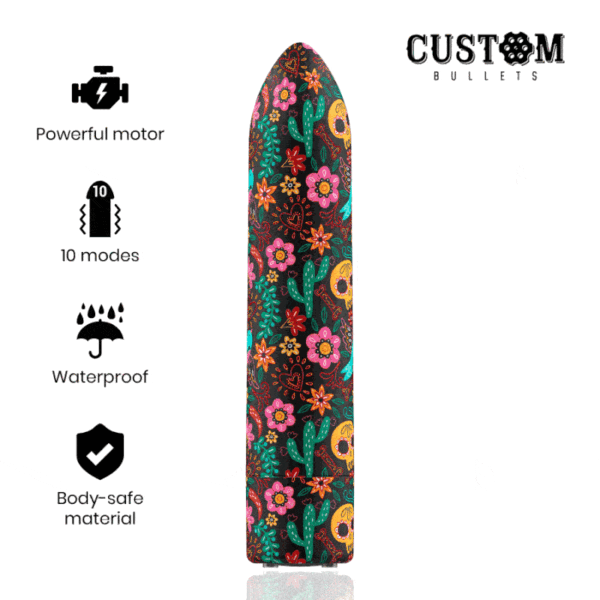 Mercadox CUSTOM BULLETS - BALAS PERSONALIZADAS FLORAIS RECARREGÁVEIS BALAS 10 INTENSIDADES