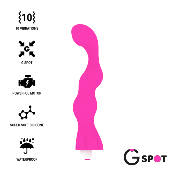 Mercadox G-SPOT-  GEORGE VIBRADOR GUM ROSA