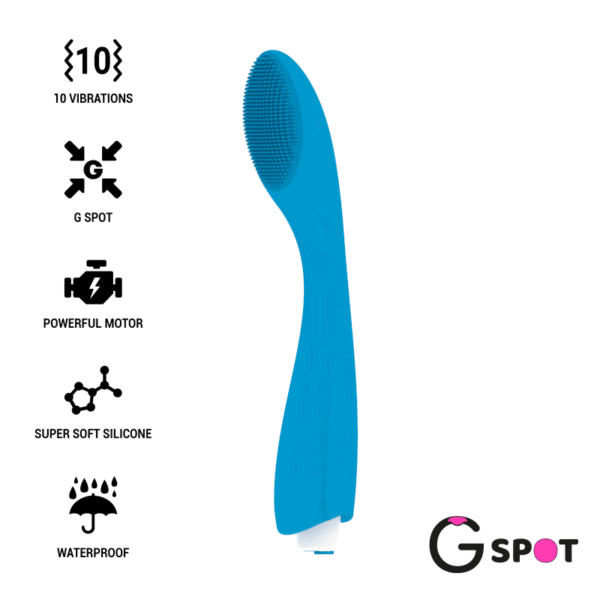 Mercadox G-SPOT- VIBRADOR GYLBERT AZUL TURQUESA