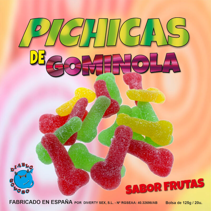 Mercadox DIABLO PICANTE - GOMA PÊNIS FRUTAS COM AÇÚCAR