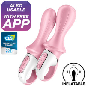 SATISFYER AIR PUMP BOOTY 5+ VIBRADOR ANAL INFLÁVEL – ROSA