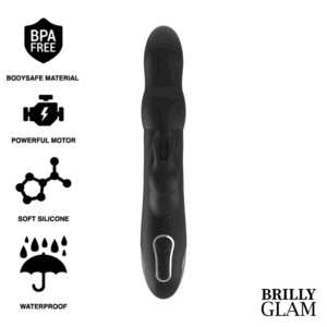 BRILLY GLAM MOEBIUS RABBIT VIBRATOR  ROTATOR COMPATIBLE CON WATCHME WIRELESS TECHNOLOGY