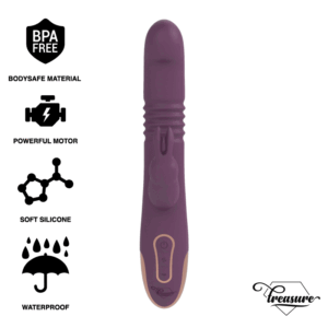 TREASURE BASTIAN RABBIT UP  DOWN, ROTATOR  VIBRATOR WATCHME WIRELESS TECHNOLOGY COMPATÍVEL