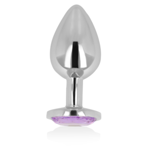 OHMAMA – PLUG ANAL COM CRISTAL VIOLETA 9 CM