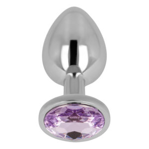 OHMAMA – PLUG ANAL COM CRISTAL VIOLETA 9 CM