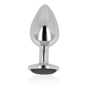 OHMAMA – PLUG ANAL COM CRISTAL PRETO 9 CM