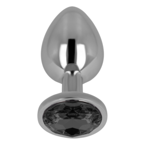 OHMAMA – PLUG ANAL COM CRISTAL PRETO 9 CM