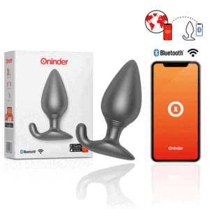 ONINDER VIBRATING ANAL PLUG BLACK – FREE APP