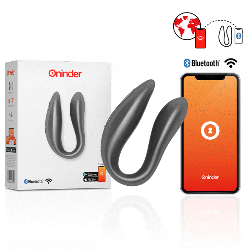 Mercadox ONINDER - LISBOA G-SPOT & CLITORAL STIMULATOR BLACK - APLICAÇÃO GRATUITA