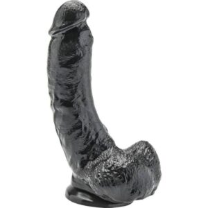 CAIA NA REAL – DILDO 20,5 CM COM BOLAS PRETAS