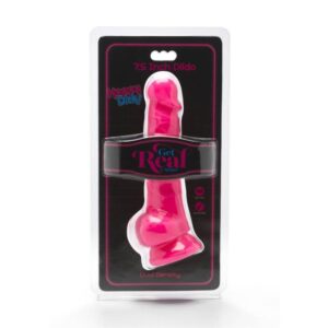 Caia na Real – HAPPY DICKS 19 CM COM BOLAS ROSA