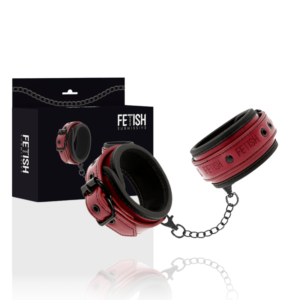 FETISH SUBMISSIVE DARK ROOM – ALGEMAS DE COURO VEGANO COM FORRO DE NEOPRENE