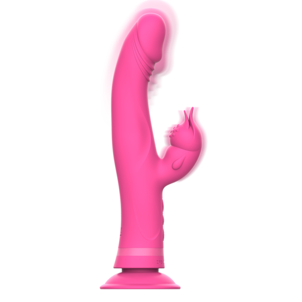 INTENSE - JULIO VIBRATOR RABBIT SILICONE PINK - Image 3