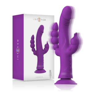 INTENSE – CASANOVA VIBRATOR RABBIT SILICONE TRIPLE ENGINE PURPLE