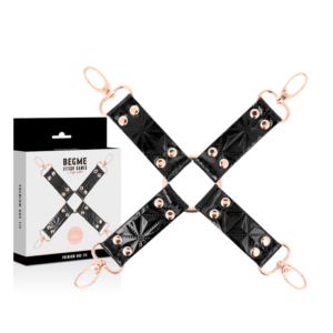 BEGME – BLACK EDITION HOG TIE DE COURO VEGANO