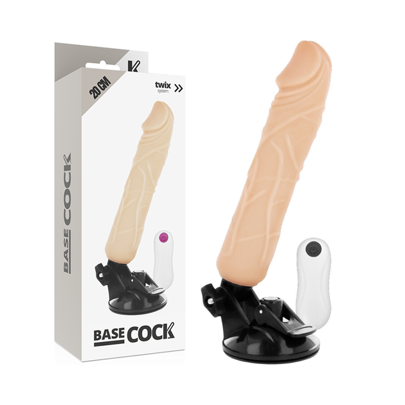 Mercadox BASECOCK - VIBRADOR DE CONTROLE REMOTO NATURAL REALISTA 20 CM