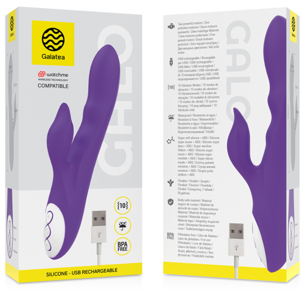 GALATEA GALO VIBRATOR PURPLE - Image 3