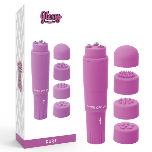 Mercadox GLOSSY - MASSAGER DE BOLSO KURT ROXO