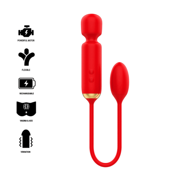 MIA - TOSCANA DOUBLE PLEASURE WAND + EGG VIBRATOR - Image 2