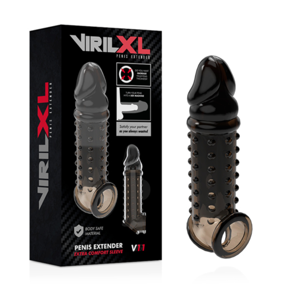 VIRILXL EXTENSION Y FUNDA DE PENE  V11 NEGRO - Image 2
