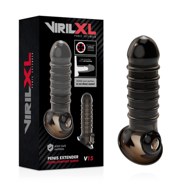 VIRILXL EXTENSION Y FUNDA  DE PENE  V15 NEGRO - Image 2
