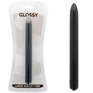 GLOSSY – VIBRADOR SLIM PRETO
