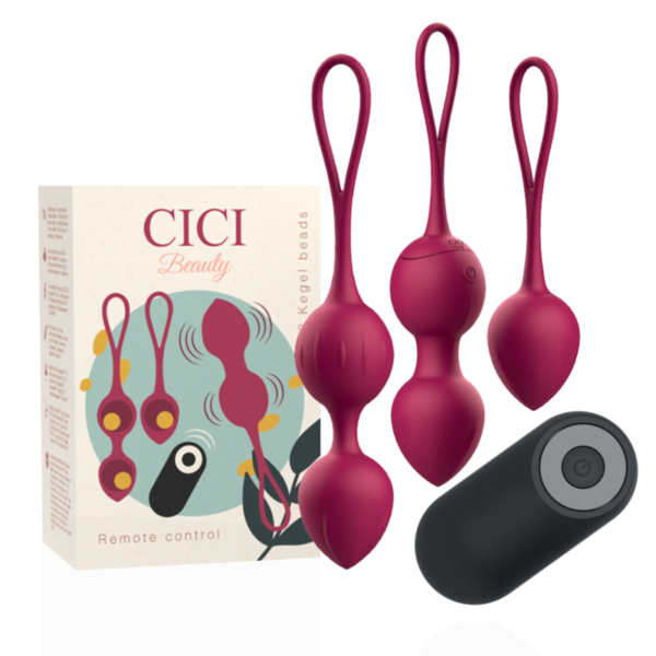 CONTROLE REMOTO CICI BEAUTY PREMIUM SILICONE 3 VIBRANTES KEGEL BEADS - Image 2